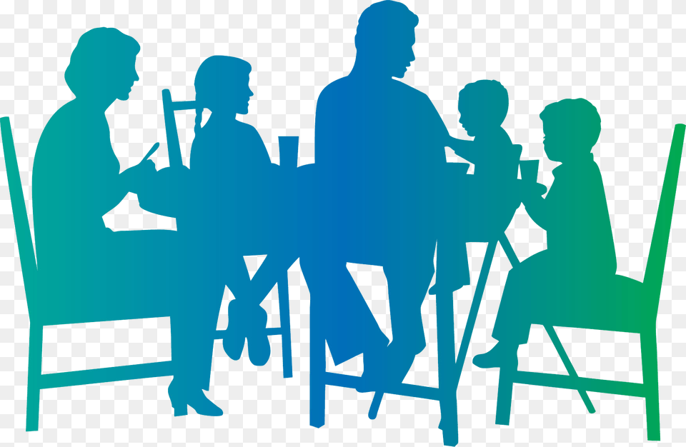 Family Dinner Table Clipart, Indoors, People, Person, Crowd Free Transparent Png