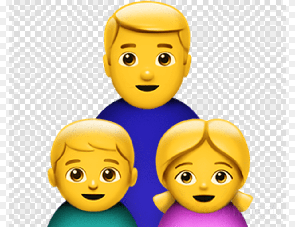 Family Emoji Iphone Clipart Emoji Ios Family Emoji, Baby, Person, Face, Head Free Transparent Png