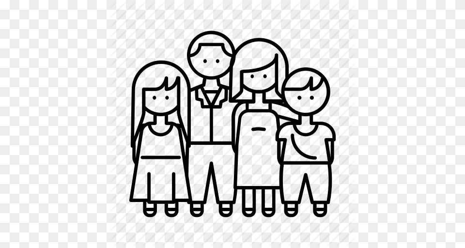 Family Family Members Nuclear Family Icon, People, Person, Crowd Free Png Download