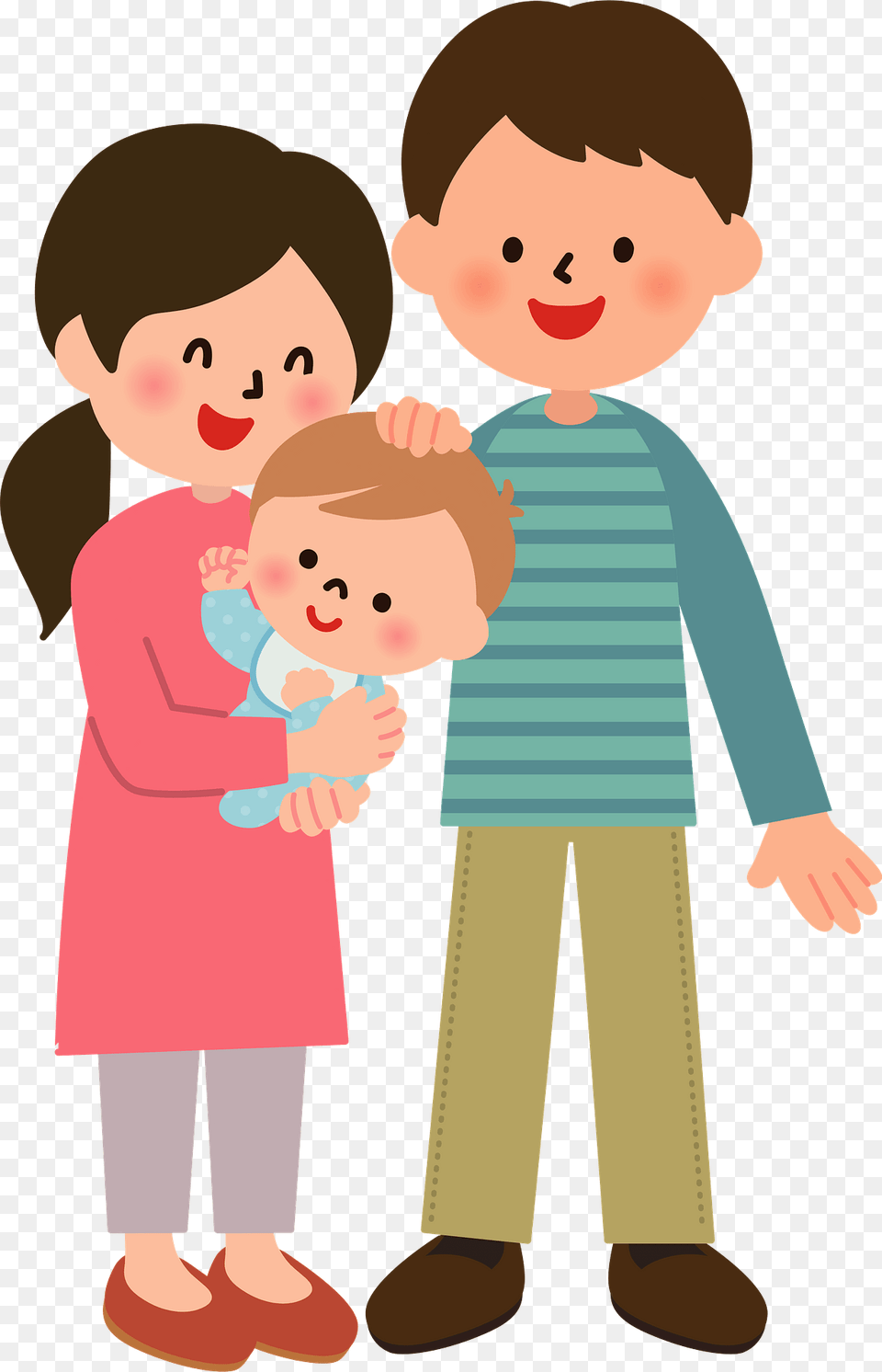 Family Father Mother And Baby Clipart, Face, Head, Person, Photography Free Png