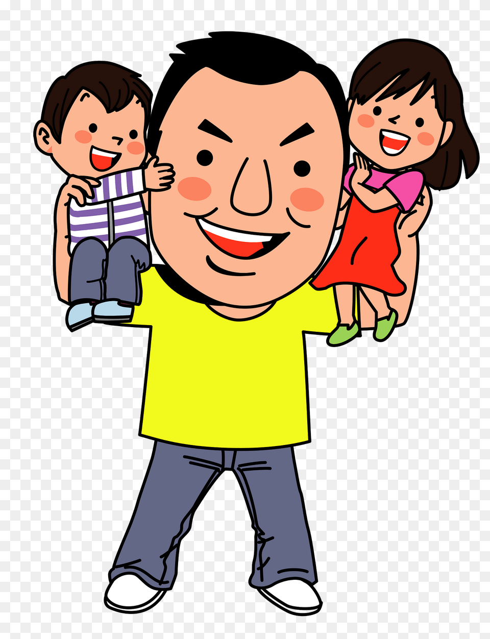 Family Father Mother And Son Clipart, Baby, Person, Face, Head Free Png