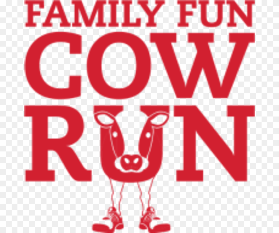 Family Fun Cow Run Graphic Design, Person, Publication, Text, Light Free Png