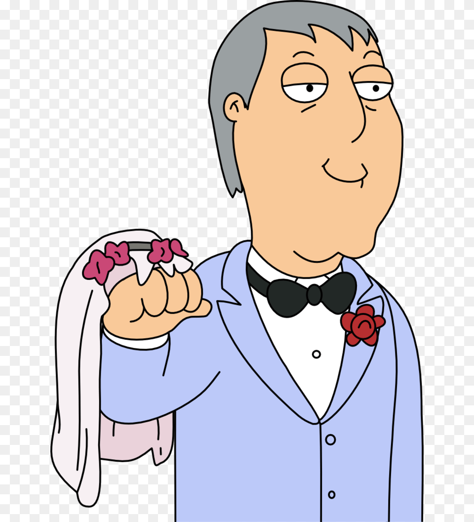 Family Guy Adam West With A Wedding Hand Mighty Oh Family Guy Adam West Hand, Person, Formal Wear, Accessories, Tie Free Png