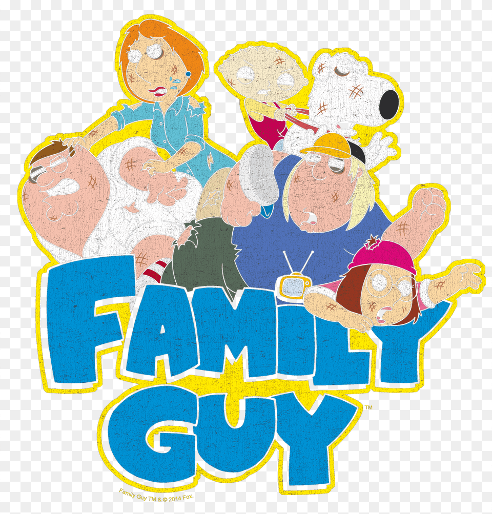 Family Guy Family Fight Men39s Ringer T Shirt Family Guy, Book, Comics, Publication, Baby Free Png Download