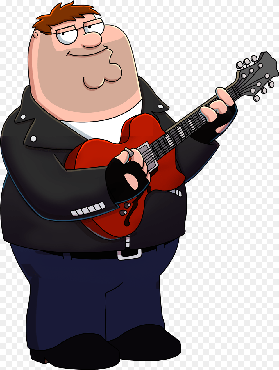 Family Guy Peter Griffin Guitar, Musical Instrument, Leisure Activities, Person, Performer Png