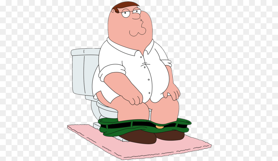 Family Guy Peter Hd, Indoors, Kneeling, Person, Bathroom Free Png