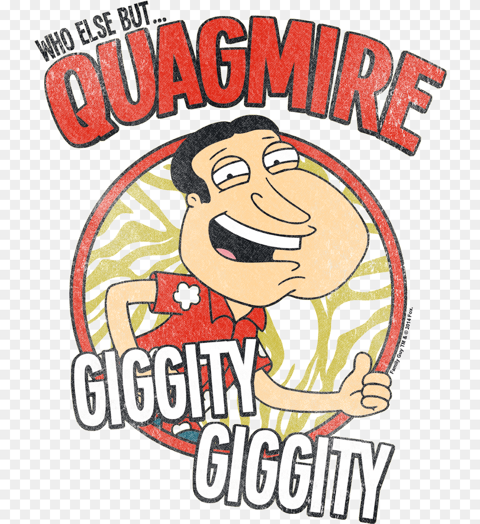 Family Guy Quagmire Men39s Regular Fit T Shirt Quagmire T Shirts Family Guy, Person, Face, Head, Book Free Transparent Png