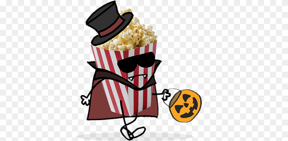 Family Halloween Movie Night Halloween Movies Clip Art, Food, Snack, Popcorn Free Png