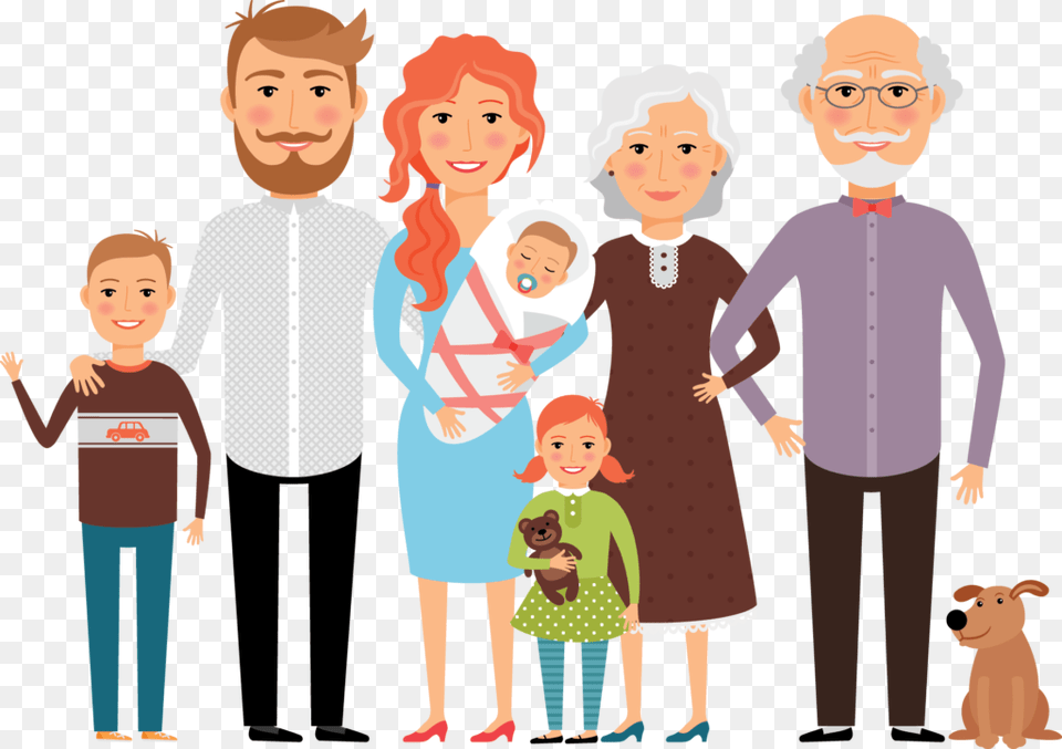 Family Happiness Father, Long Sleeve, Clothing, Sleeve, Woman Free Png Download
