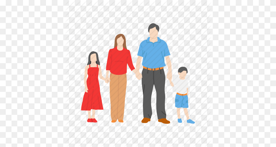 Family Happy Family Kids Parents Icon, Body Part, Walking, Person, Hand Free Transparent Png