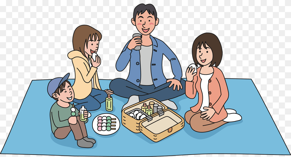 Family Having A Picnic Clipart, Baby, Person, Face, Head Free Transparent Png