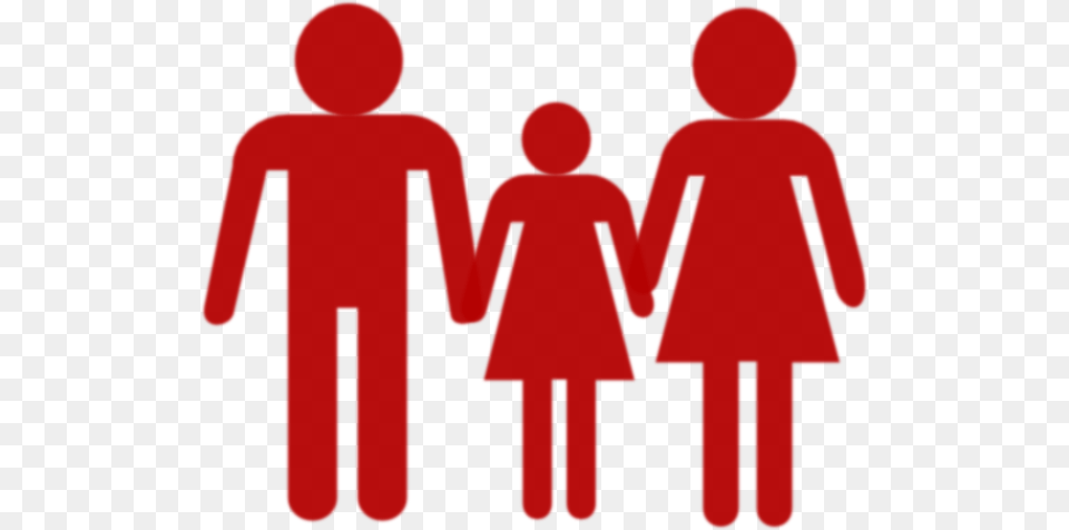 Family Holding Hands Red Clip Art, Sign, Symbol, Clothing, Coat Free Png