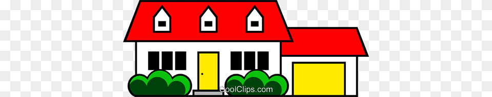 Family Home Royalty Vector Clip Art Illustration, Neighborhood, Scoreboard, Architecture, Villa Free Png