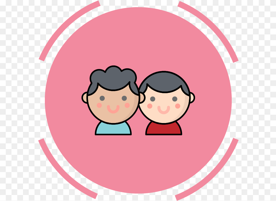 Family Icon Brother Siblings Graphic Family, Face, Head, Person, Baby Png Image