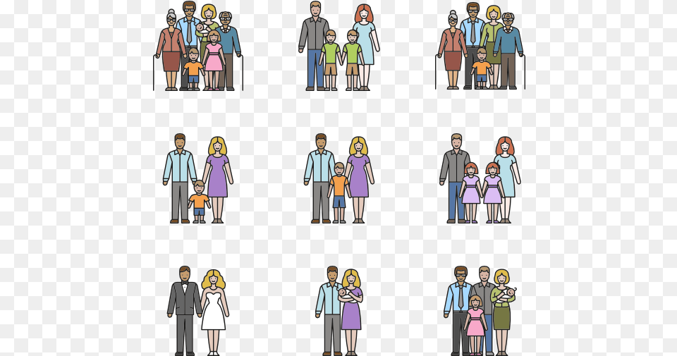 Family Icon Color, Book, Comics, Coat, Clothing Free Transparent Png