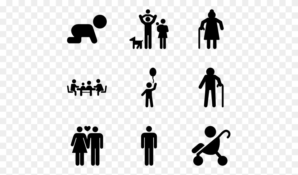 Family Icon Packs, Gray Free Png Download