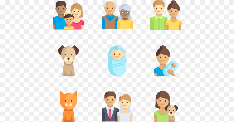 Family Icon Packs Flat Vector Family Icon, Person, Adult, Man, Male Png