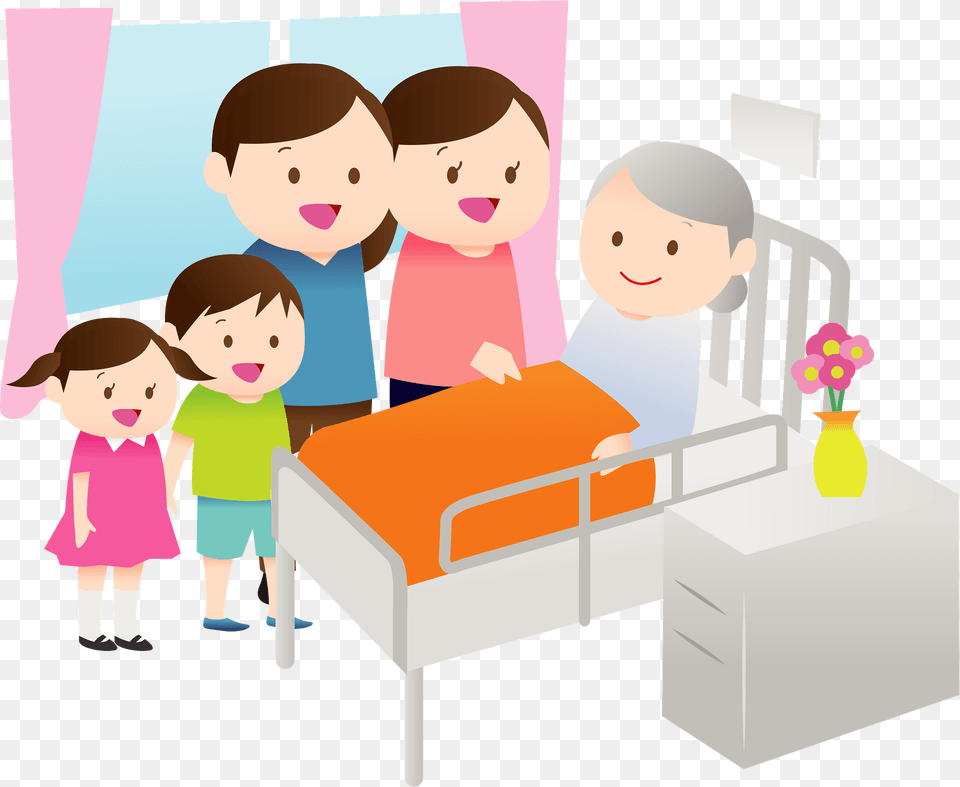 Family In A Hospital Room Clipart, Baby, People, Person, Face Free Transparent Png