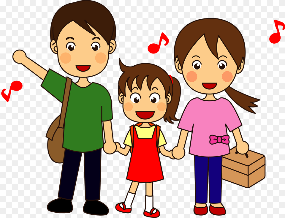 Family Is Having A Picnic Clipart, Book, Comics, Publication, Baby Free Png