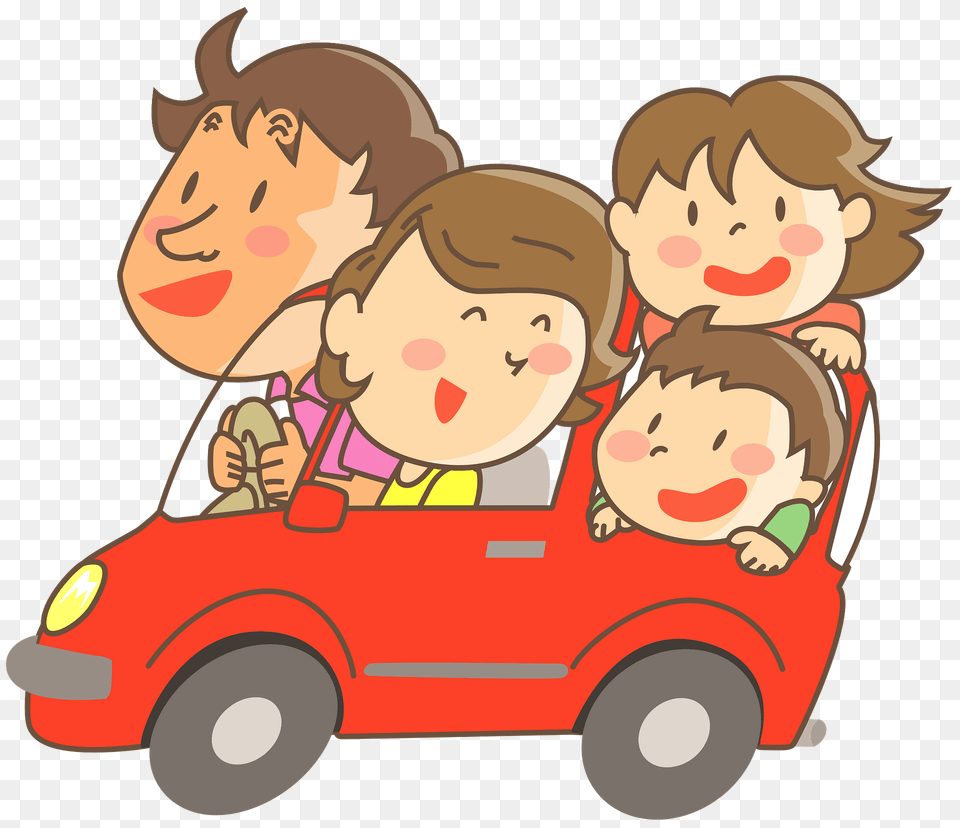 Family Is On A Road Trip Clipart, Face, Head, Person, Baby Free Transparent Png