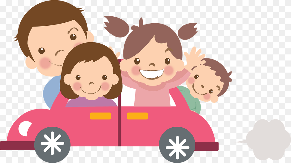 Family Is Out For A Drive Clipart, Face, Head, Person, Baby Free Transparent Png