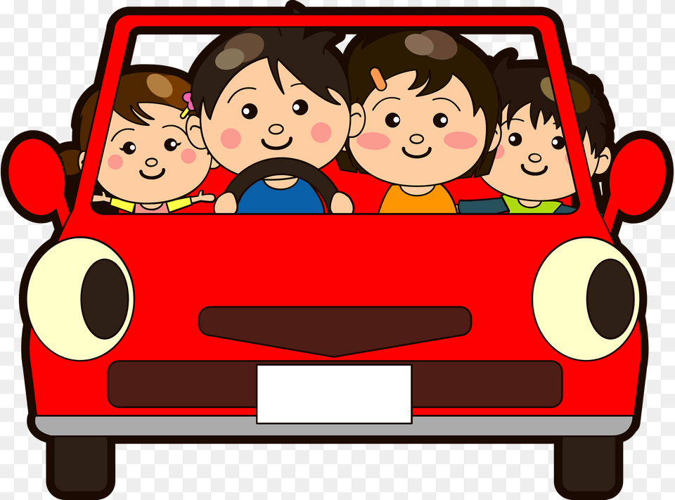 Family Is Out For A Drive Clipart, Face, Head, Person, Baby Png Image