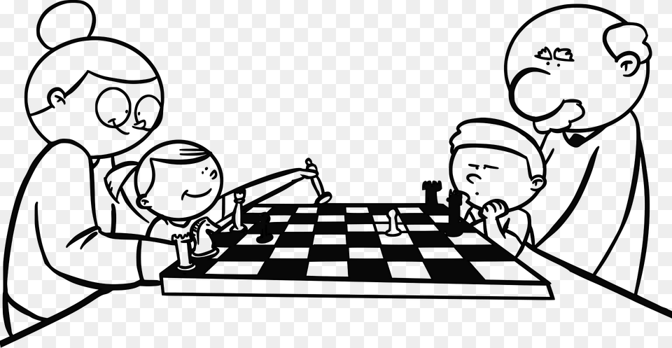 Family Is Playing Chess Clipart, Game, Face, Head, Person Free Transparent Png