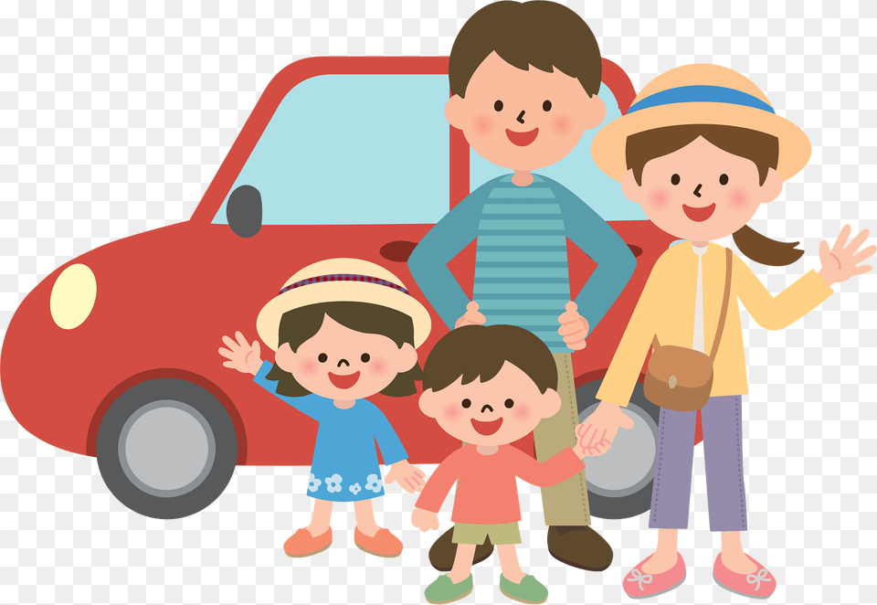 Family Is Ready For A Road Trip Clipart, Photography, Baby, Person, Clothing Png Image