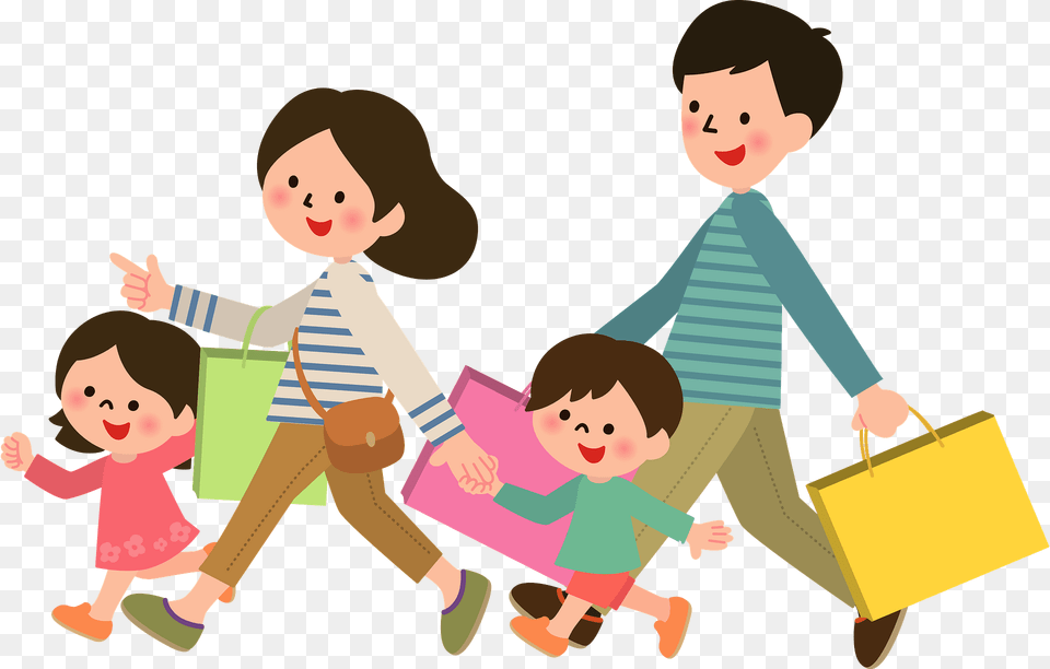 Family Is Shopping Clipart, Baby, Person, Face, Head Free Transparent Png