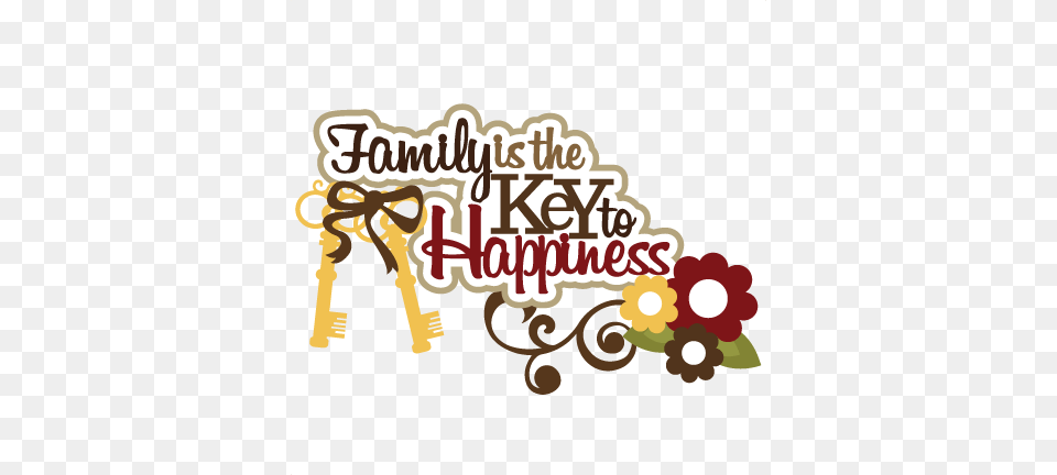 Family Is The Key To Happiness Scrapbook Title Family, Art, Graphics, Dynamite, Weapon Free Png Download