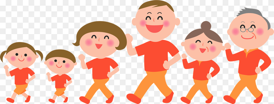 Family Is Walking For Exercise Clipart, Baby, Person, Face, Head Free Transparent Png