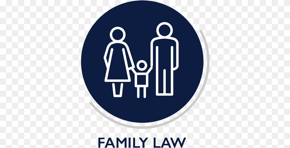 Family Law White Family Icon Black Background, Sign, Symbol, Disk Free Transparent Png