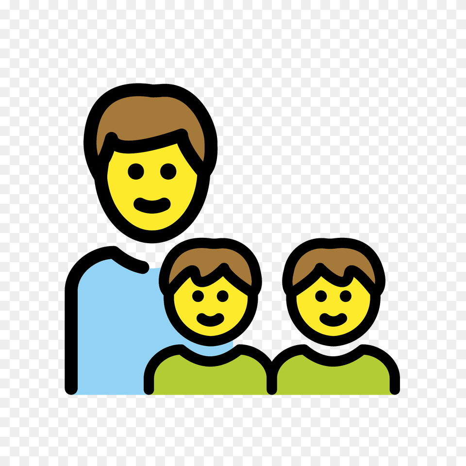 Family Man Boy Boy Emoji Clipart, Face, Head, Person, Baby Free Png