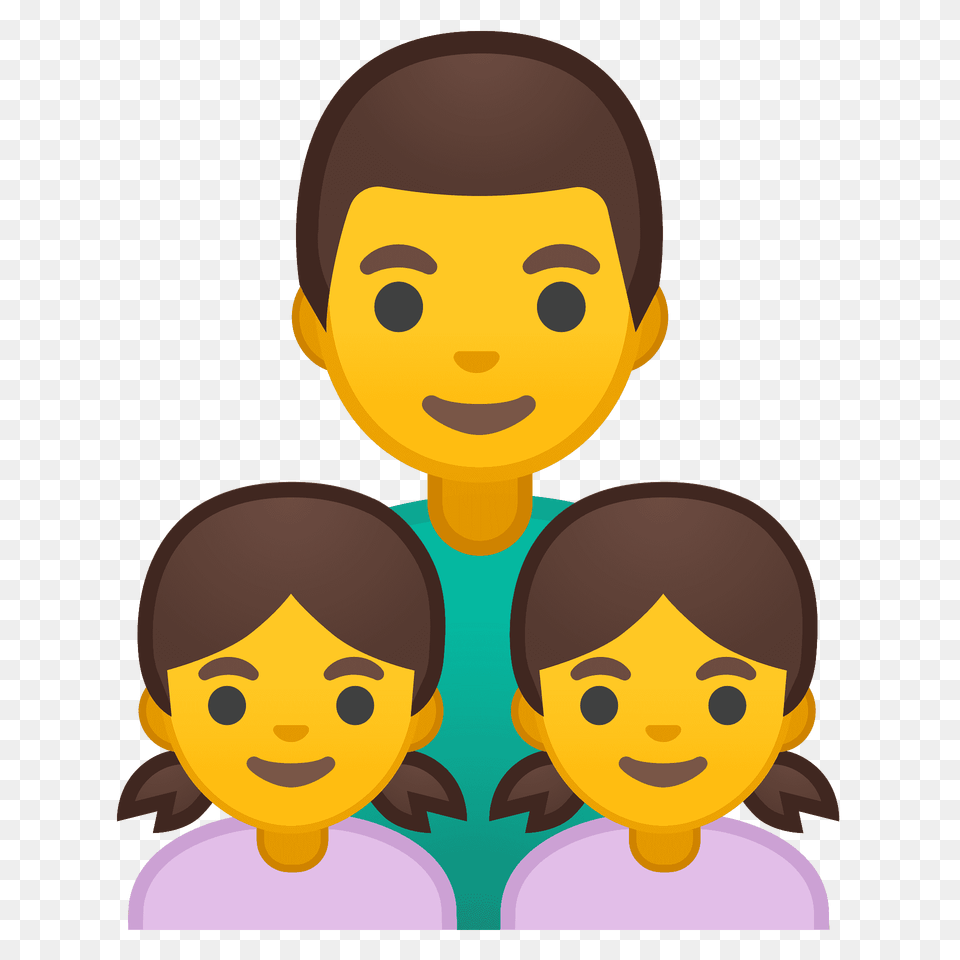 Family Man Girl Girl Emoji Clipart, Face, Head, Person, Photography Free Png