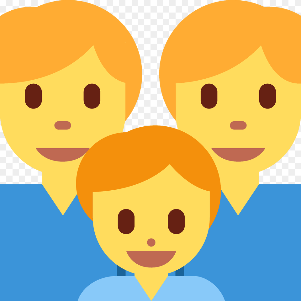 Family Man Man Boy Boy Emoji Clipart, Face, Head, Person, Baby Png