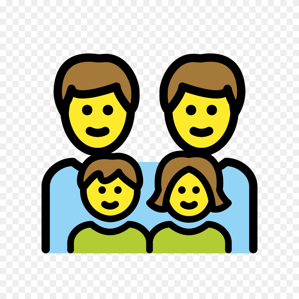 Family Man Man Girl Boy Emoji Clipart, Baby, Person, Face, Head Png Image