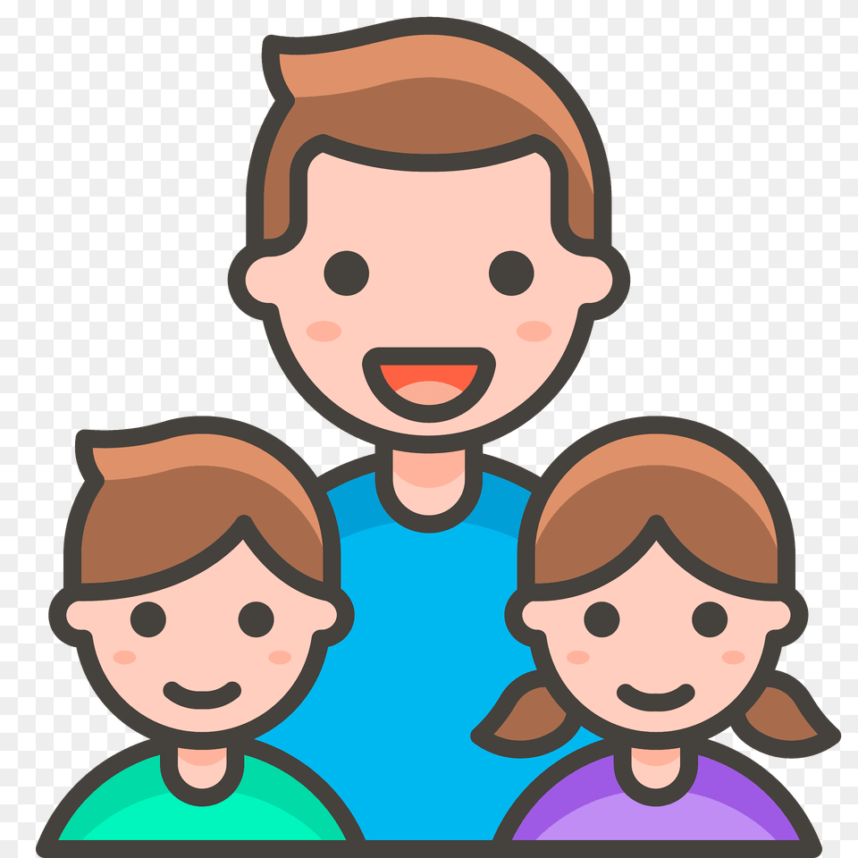 Family Man Man Girl Boy Emoji Clipart, Face, Head, Person, Photography Png Image