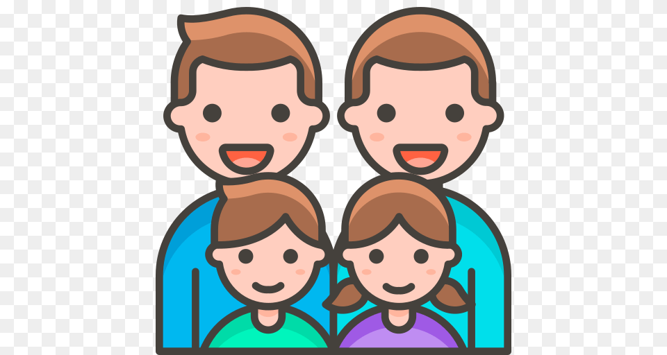 Family Man Man Girl Boy Icon Of Vector Emoji, Face, Head, Person, Baby Free Png Download