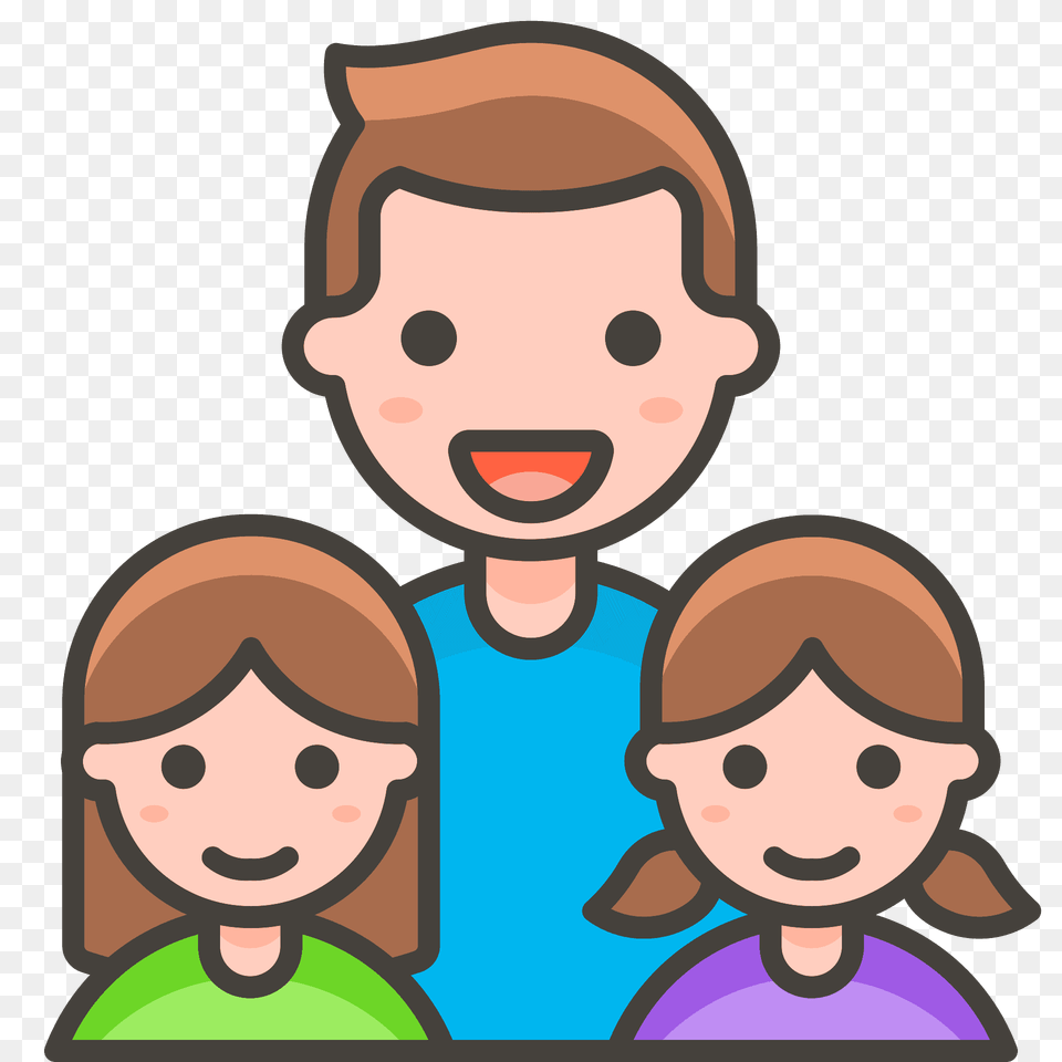 Family Man Man Girl Emoji Clipart, Face, Head, Person, Photography Free Png Download