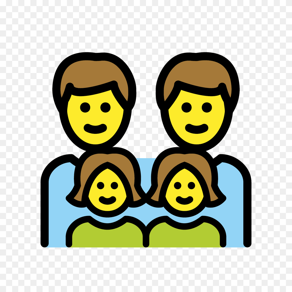 Family Man Man Girl Girl Emoji Clipart, Baby, Face, Head, Person Png Image