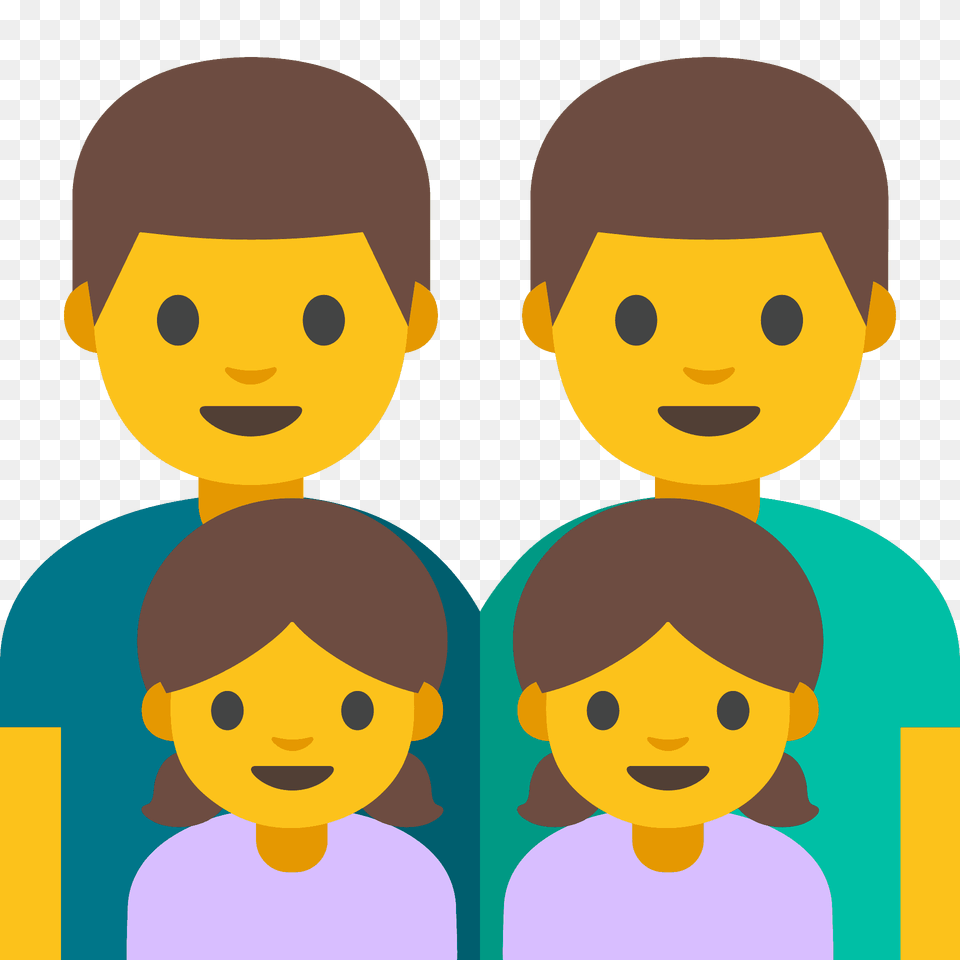 Family Man Man Girl Girl Emoji Clipart, Face, Head, Person, Photography Free Png