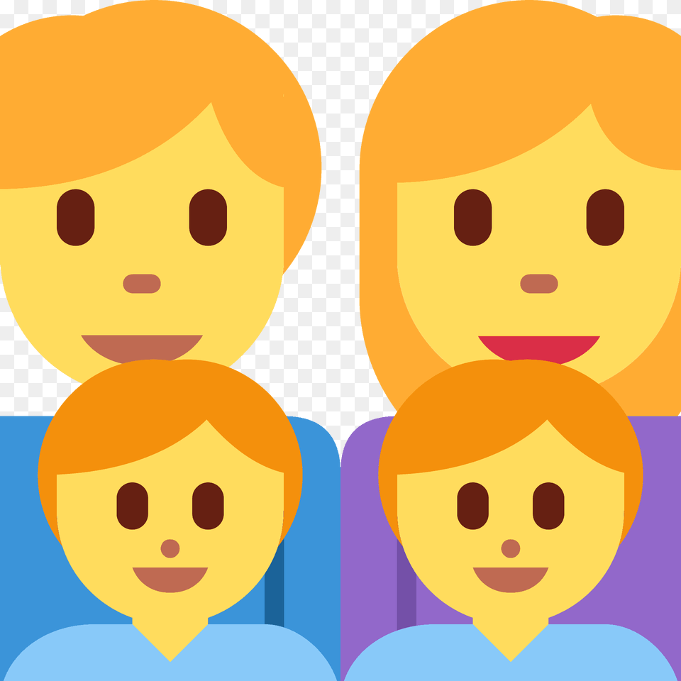Family Man Woman Boy Boy Emoji Clipart, Face, Head, Person, Photography Png