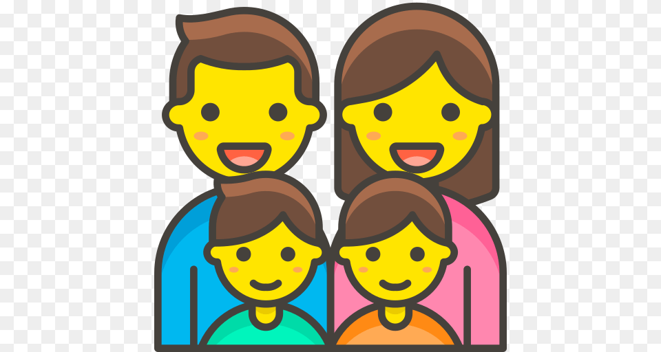 Family Man Woman Boy Boy Icon Of Vector Emoji, Face, Head, Person, Baby Free Transparent Png
