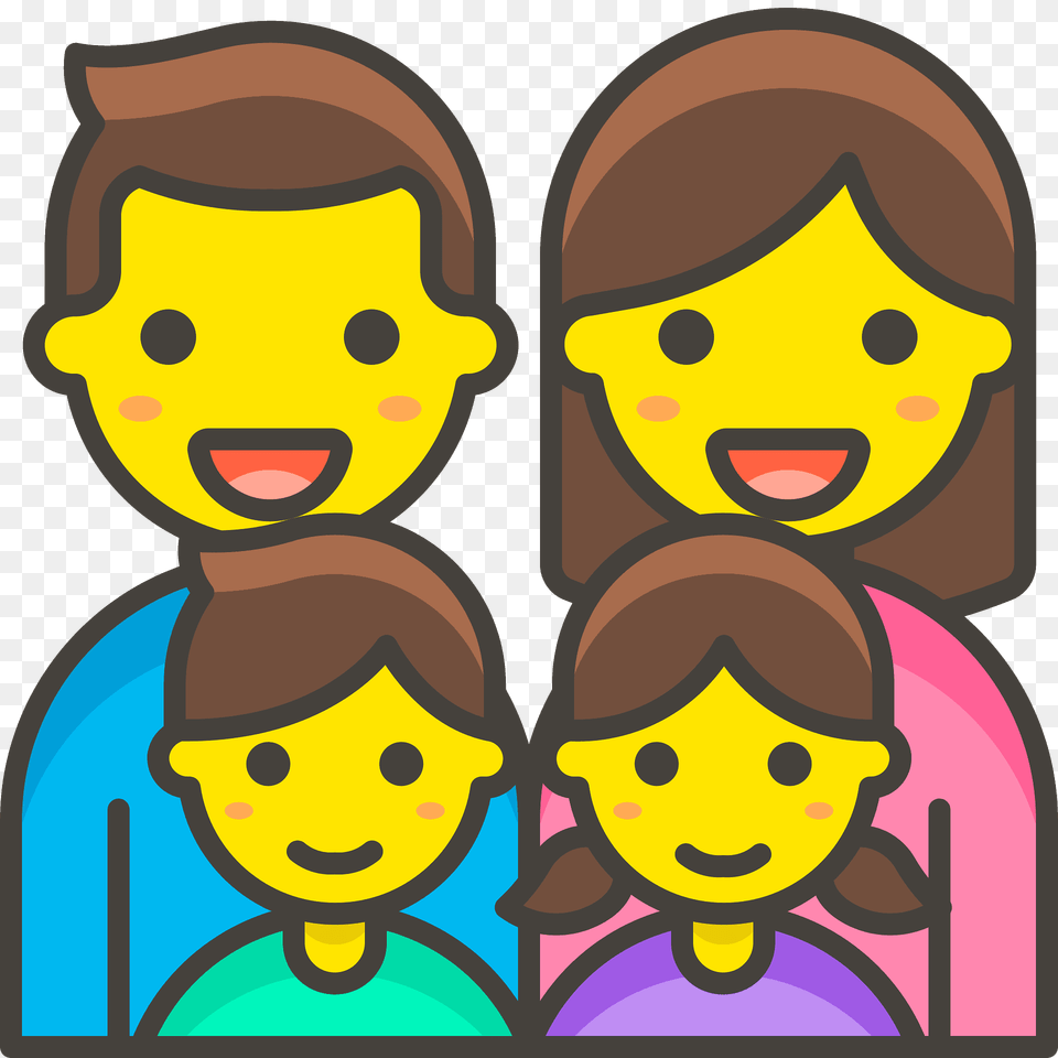 Family Man Woman Girl Boy Emoji Clipart, Art, Face, Head, Person Free Png