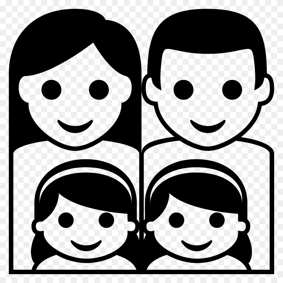 Family Man Woman Girl Emoji Clipart, Face, Head, Person, Book Png