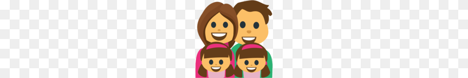 Family Man Woman Girl Girl Emoji On Emojione, Toy, Baby, Doll, Face Png