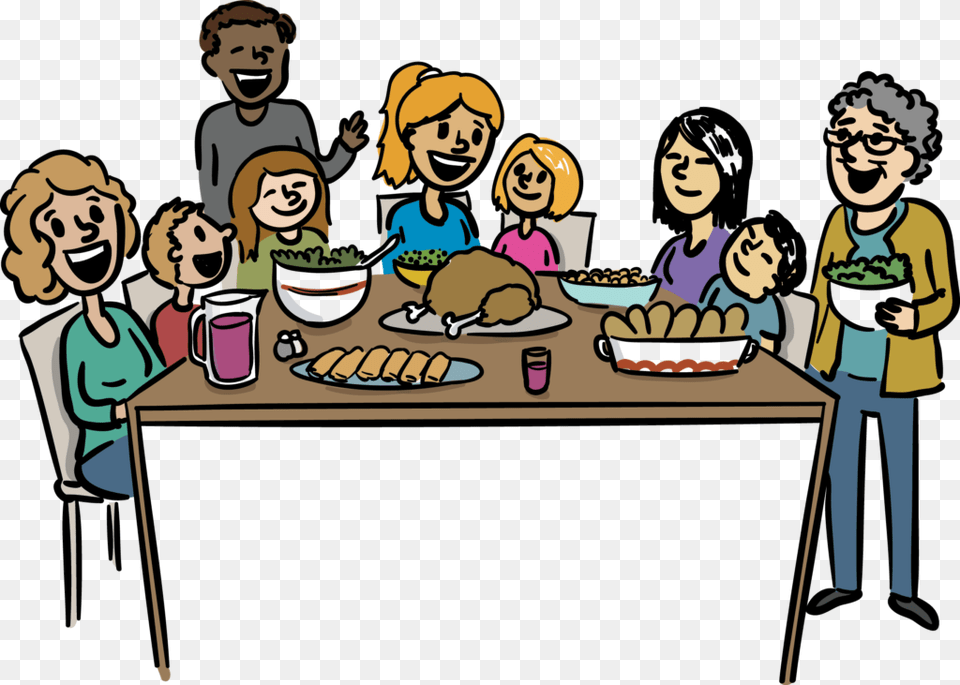 Family Meal Clip Art, Person, People, Food, Lunch Free Png