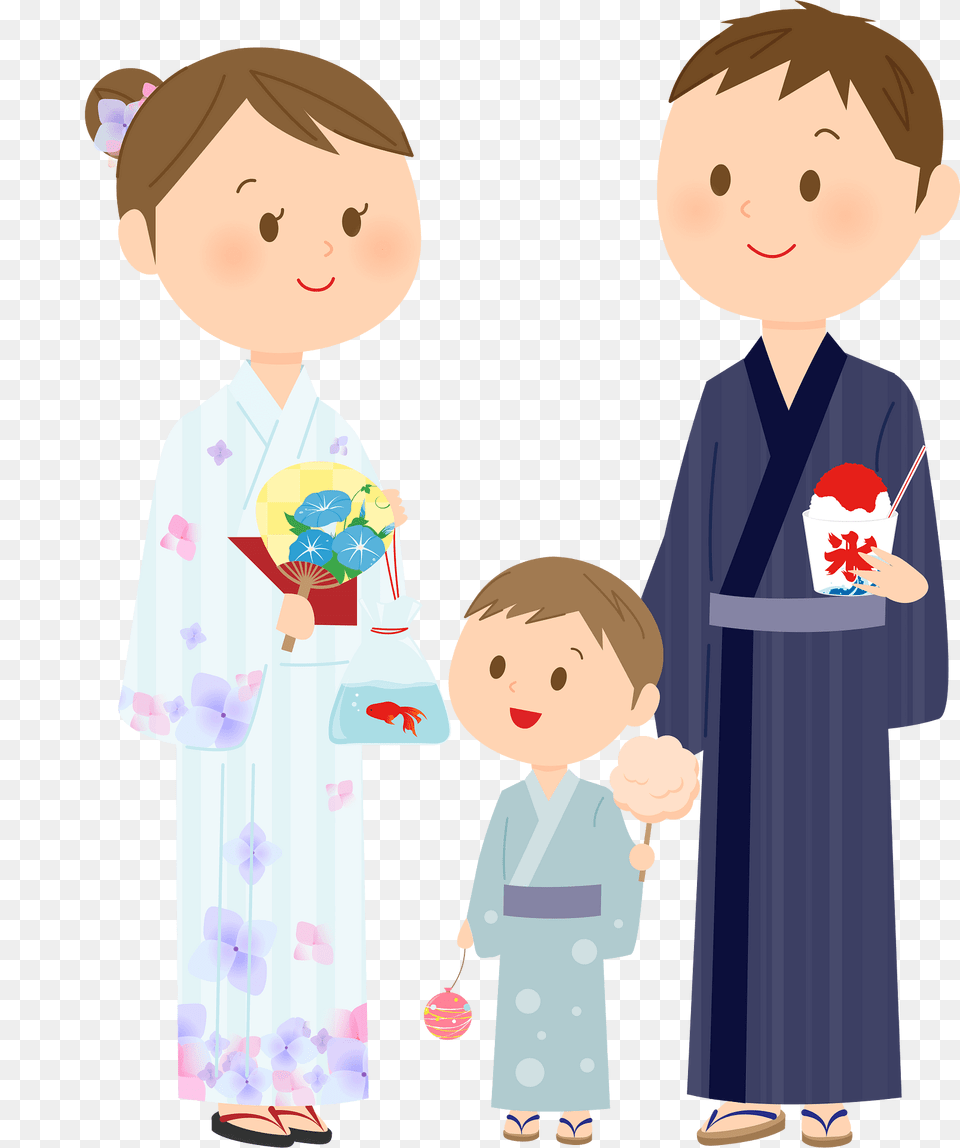 Family Mother Father Son Clipart, Robe, Gown, Formal Wear, Fashion Free Png Download