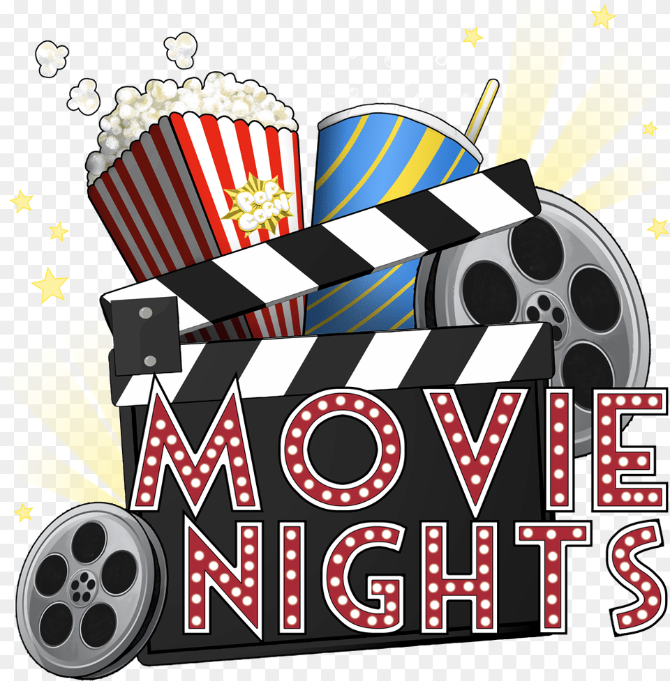 Family Movie Night, Food, Machine, Popcorn, Wheel Png Image