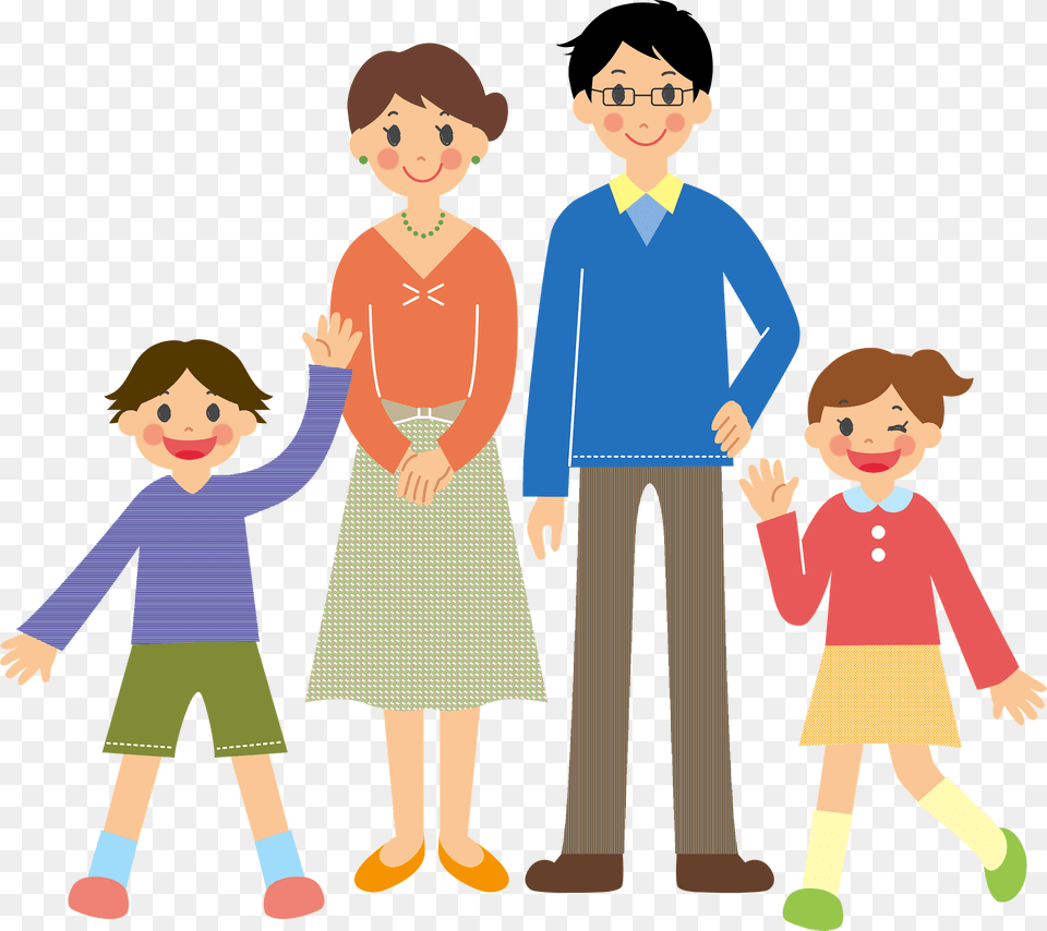 Family Of Four Clipart, Baby, Person, Boy, Child Free Transparent Png